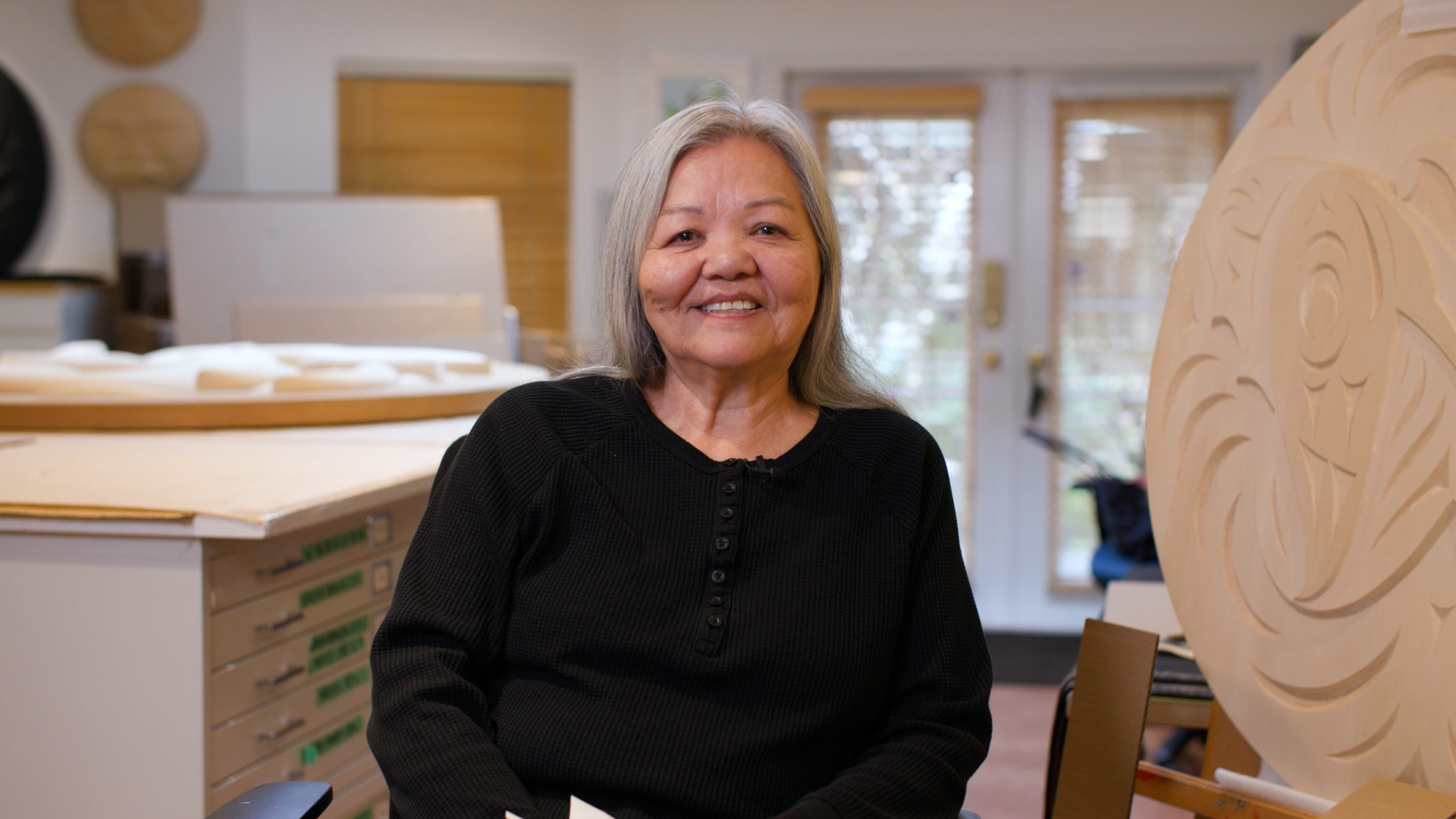 Portrait of artist Susan Point.